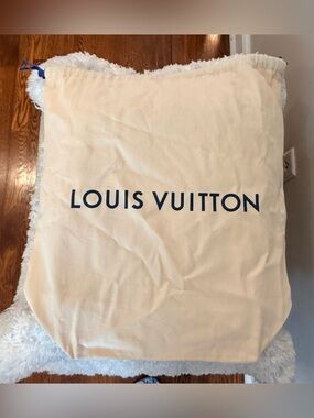 Authentic Louis Vuitton Large Drawstring Dust Bag